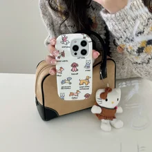 Cartoon Cute Many Kinds Puppy Soft TPU Cover Case For iPhone 15 14 13 12 11 Pro Max Shockproof Protective Phone Case
