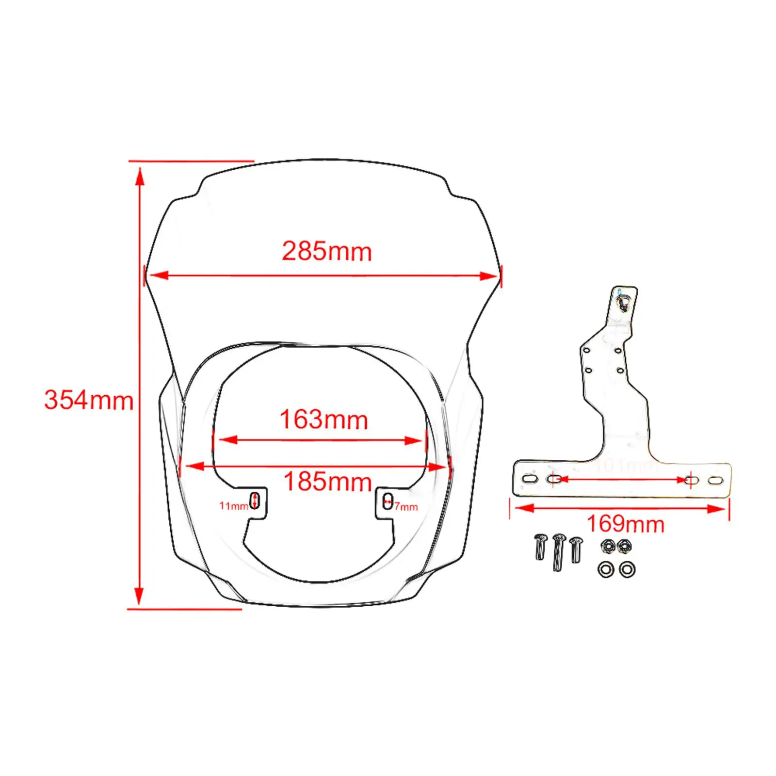 Обтекатель фар мотоцикла крышка капота прочная защита для Fxbrs