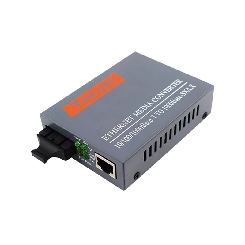 

Single-Mode Dual-Core Gigabit Dual-Fiber Optical Fiber Transceiver Photoelectric Converter,Black