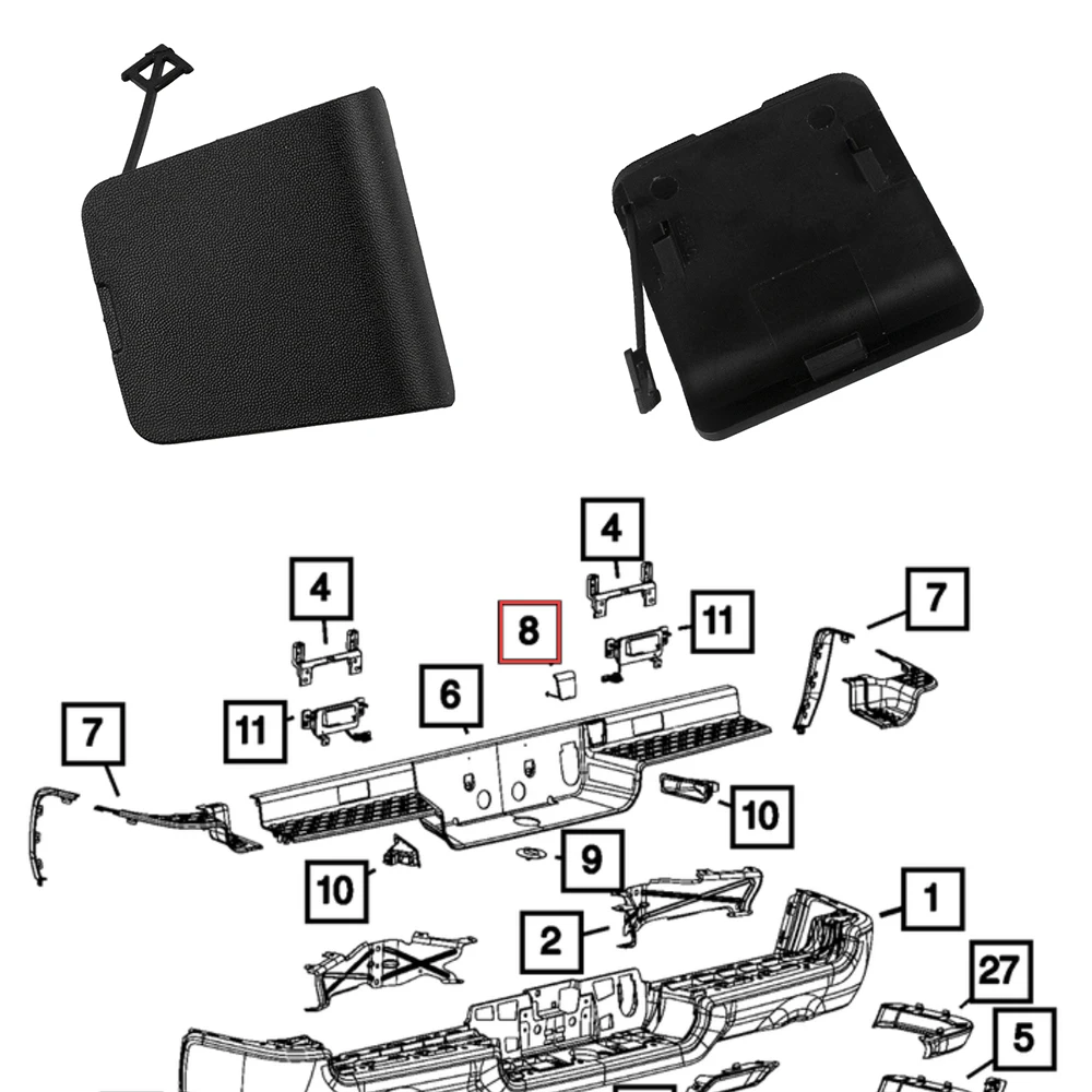 Фото Крышка лебедки запасного колеса 68299112AC для Ram 1500 DT New Body Style 2019 2020 2021 2022 №1