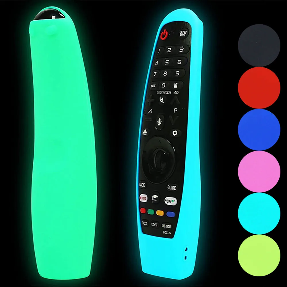 

Anti Drop Silicone Remote Cover Remote Case Easy To Clean TV Remote Sleeve Remote Control Protective Case With Lanyard