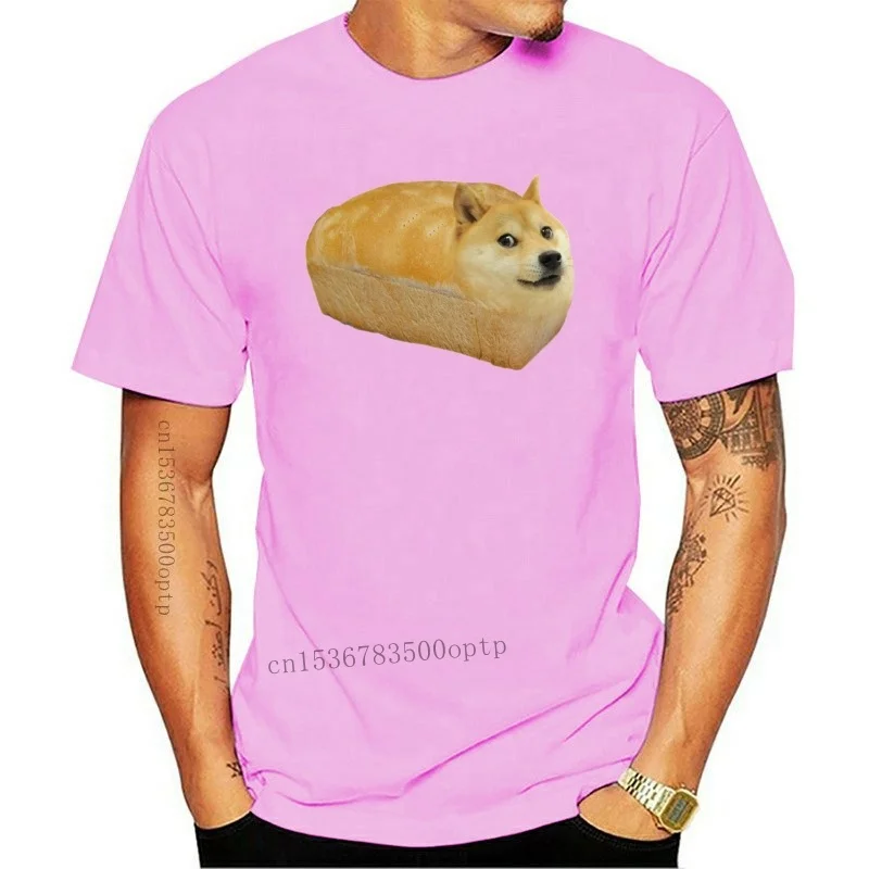 

Doge-Camiseta de pan для мужчин, Базовая рубашка для манги, модная, неформальная, в стиле хип-хоп, для детей и девочек, nueva