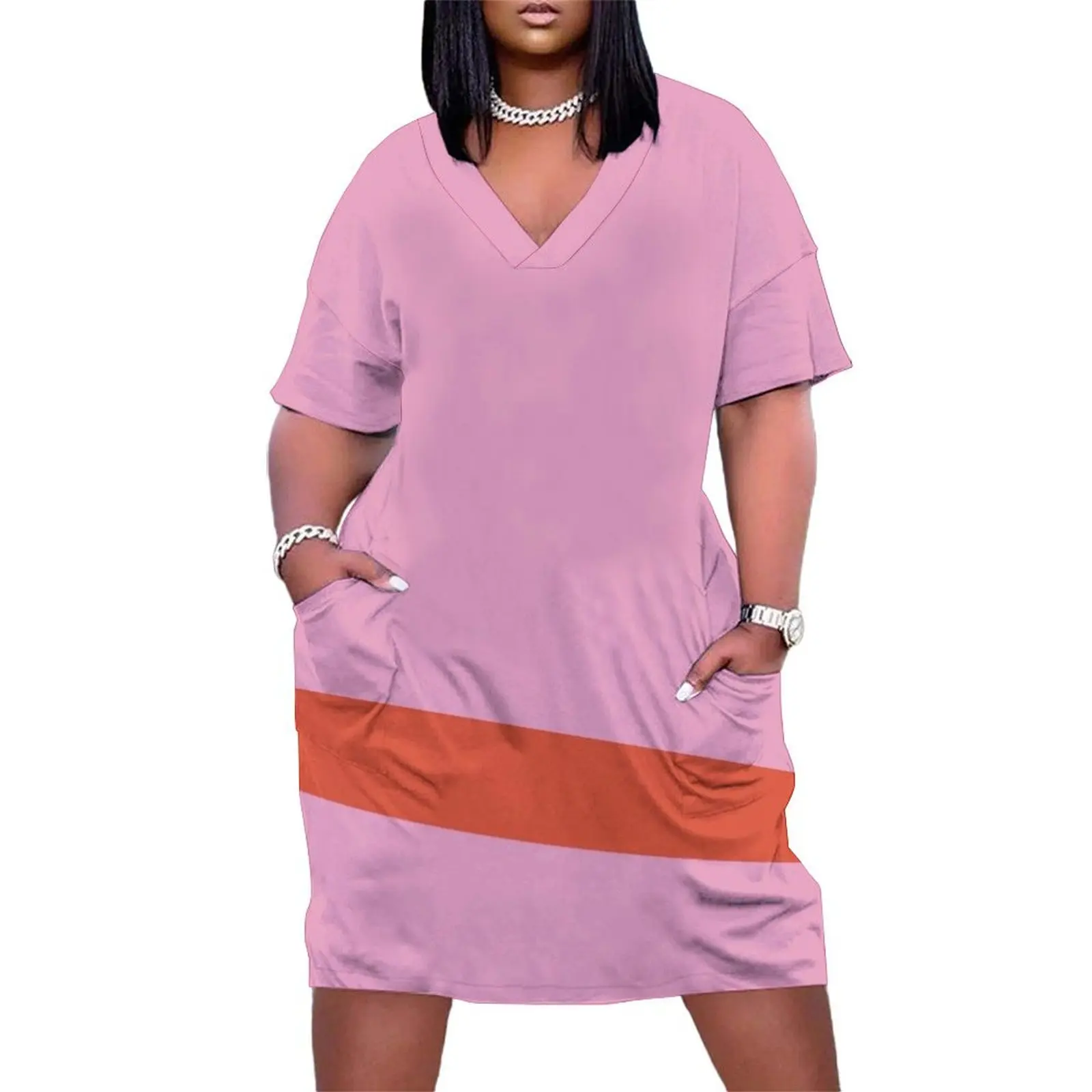 Helga Pataki Dress Свободное карманное платье африканские платья для женщин одежда