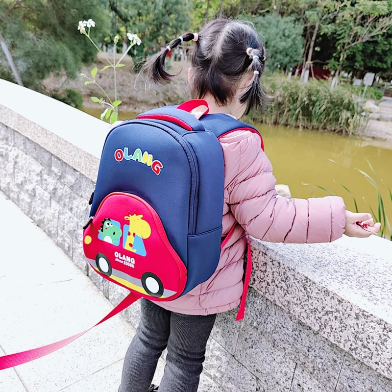 Children's Backpack In Kindergarten Lightweight Toddler Bag Cute Cartoon Car Bus Small School Bag for Girls Boy Mochila Infantil