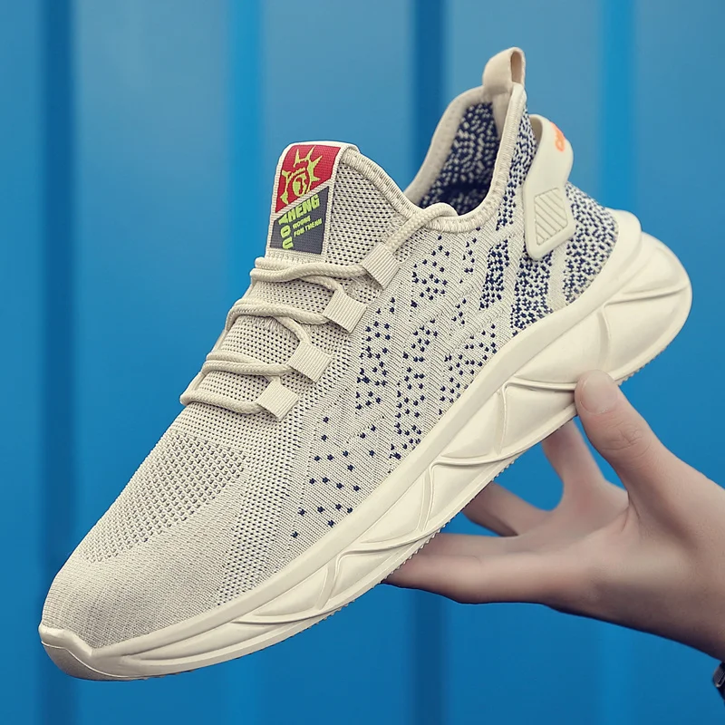 Мужские кроссовки для тенниса беговые Легкая удобная прогулочная обувь сетчатые