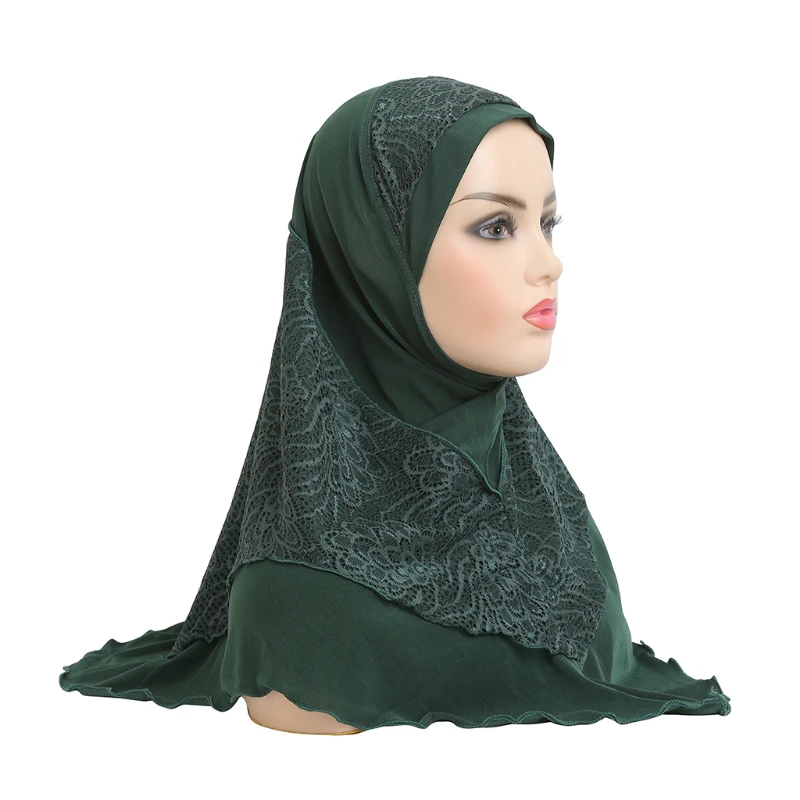 Hijab Caps Adults or Big Girls Medium Size 70*60cm Pray Hijab Muslim Hijab Scarf Islamic Headscarf Hat Amira Pull on Headwrap