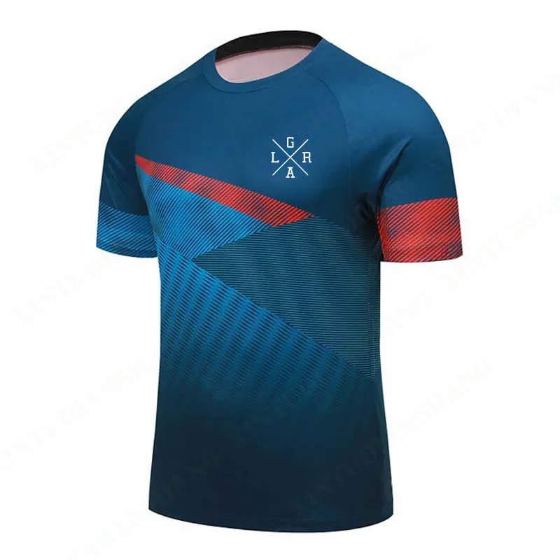 

Мужская рубашка с коротким рукавом DH, серая свободная футболка для горного велосипеда, горного велосипеда, LRGA, 2023