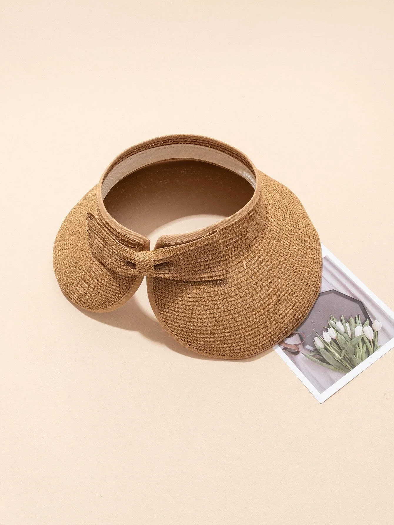 

Hats gorras sombreros capshat Bow Decor Wide Brim Straw Hat beach