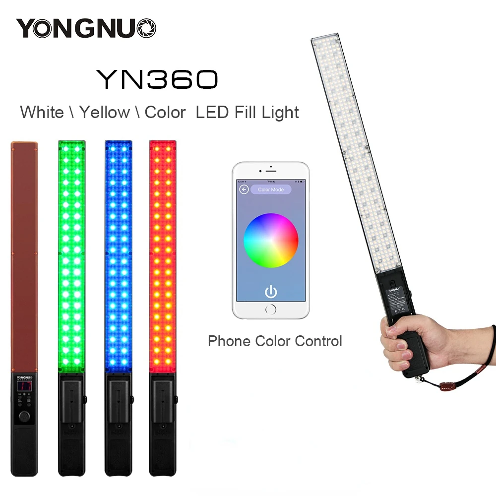 

Yongnuo YN360 3200k-5500k LED ICE Stick Video Light Handheld LED Photographic Light