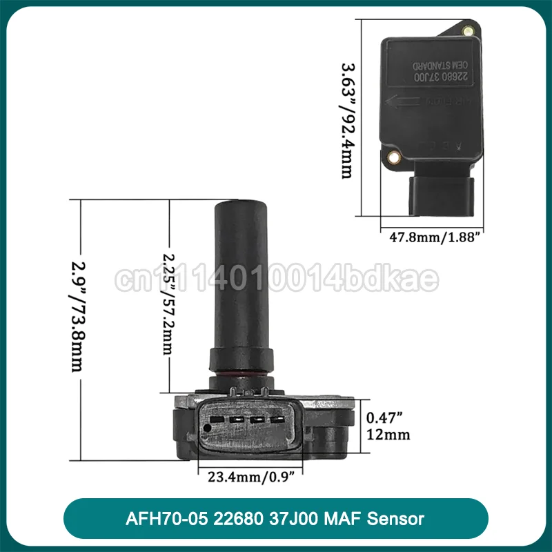 Фото AFH70-05 22680 37J00 AFH-16 Датчик массового расхода воздуха (ДМРВ) для системы впуска воздуха, заменяемый компонент, автомобильный аксессуар для двигателя. №2