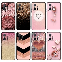 rose gold pink for xiaomi mi 12 12x 11t 11i 11 10t 10 9t 9se 9 a3 cc9e pro ultra lite black silicone phone case