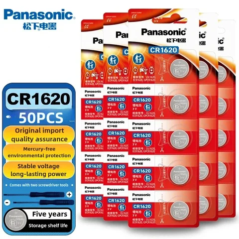 Кнопочные батарейки ECR1620 для часов Panasonic 1-50 шт
