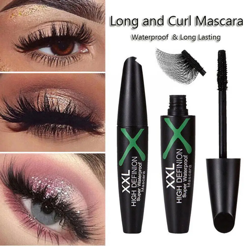 

4D Silk Fiber Mascara Waterproof Long-lasting Natural Lash Black Eyelashes Extension Make Up Bushy Mascara For Women Makeup S6A6