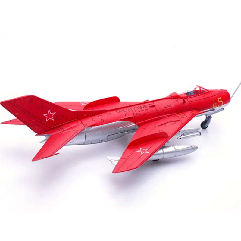 Фото Модель советского военно-воздушного судна в масштабе 1:72, MiG 19 истребитель фармерк 45 Kubinka 1960, литый под давлением самолёт, коллекционная декорация для фанатов №5
