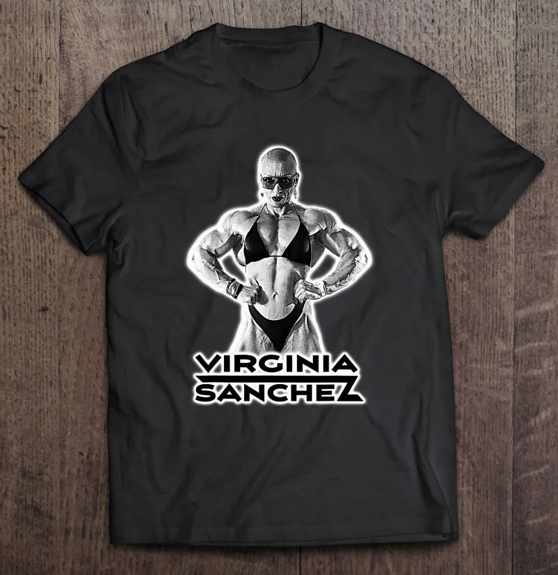 

Вирджиния Санчеса Fbb Pro Женская Бодибилдинг Ранд мужская одежда футболка оверсайз женская футболка