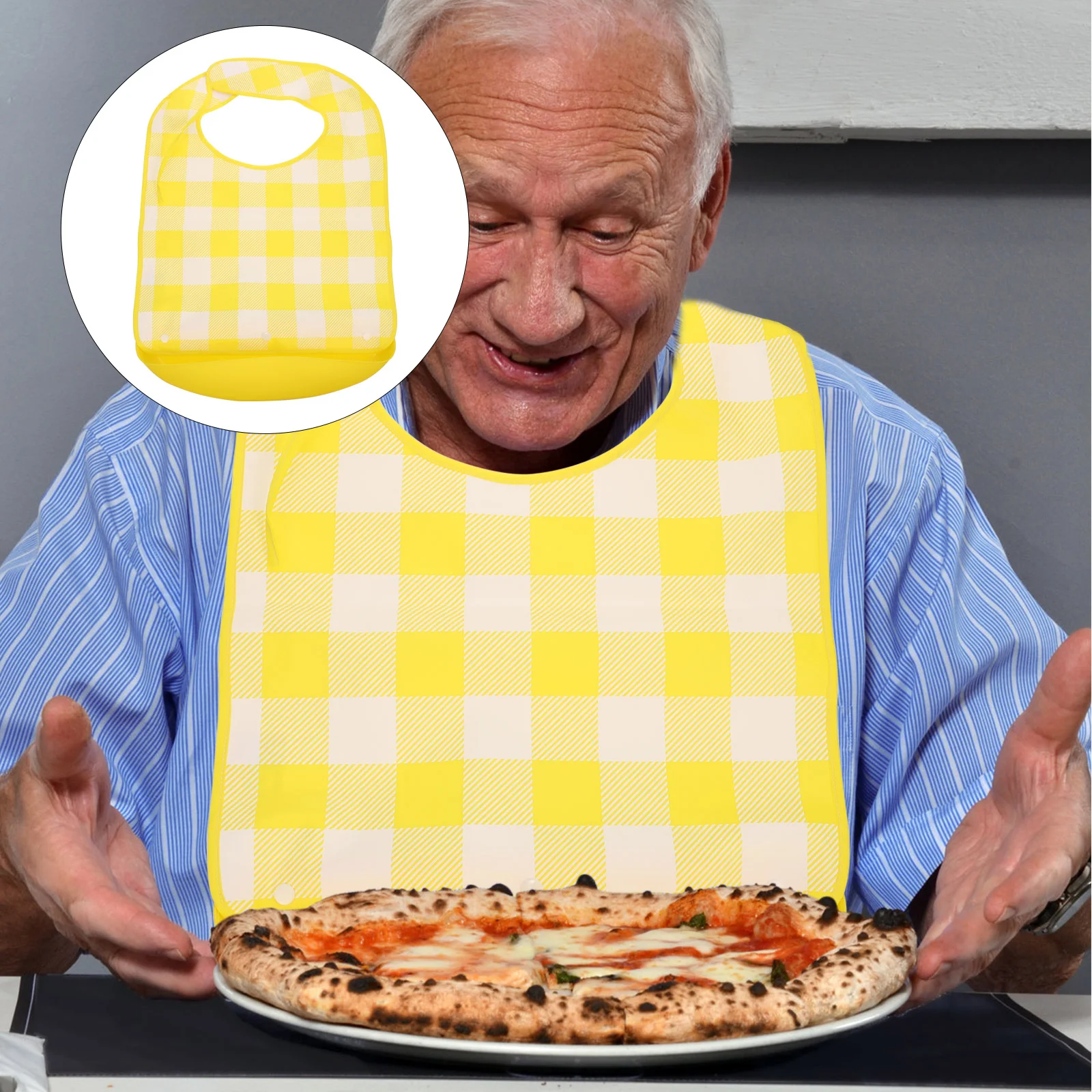 

Bib Aprons Adults Eating For Clothes Waterproof Eva Clothing Protective Elderly