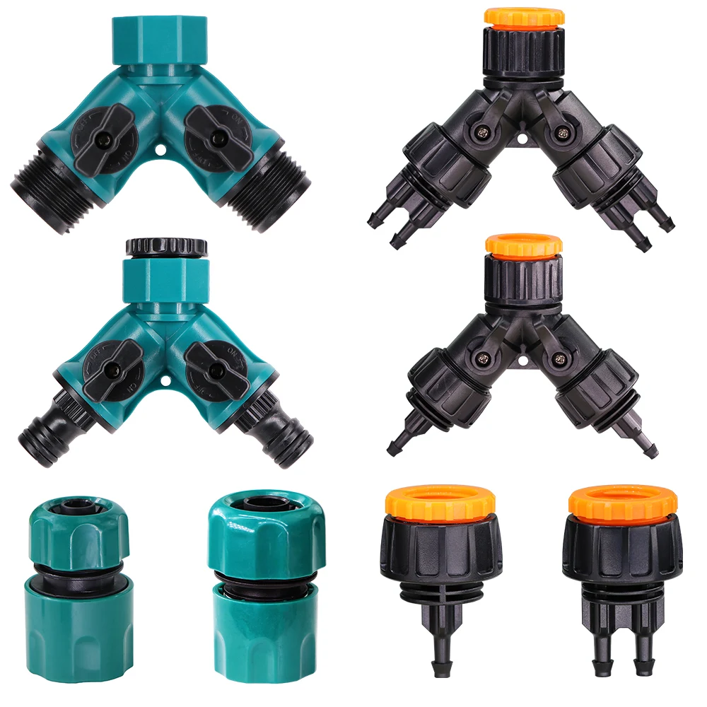 

Двойник для сада, четырехсторонний сепаратор 1/2 дюйма 3/4 дюйма до 1/4 дюйма, двойная звезда, подходящая для орошения растений