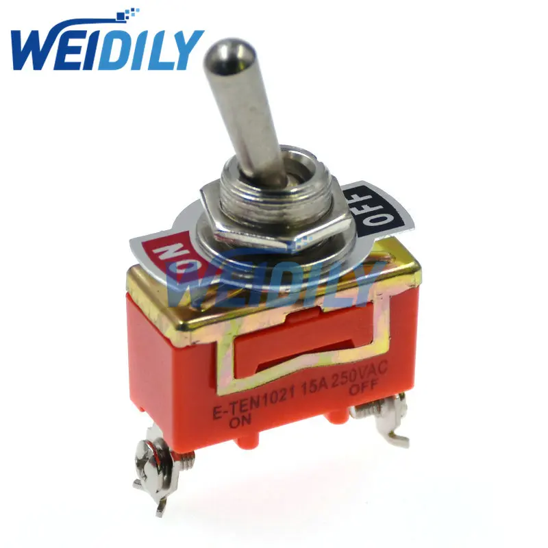 1 шт. вкл.-ВЫКЛ. 15 А 250 В переключатель 2-контактный переключатель светильник металлический стандарт
