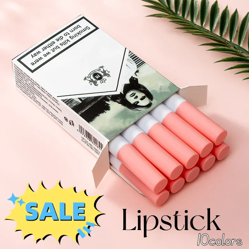 10 цветов Женская матовая яркая помада набор стойких оттенков для губ водостойкие