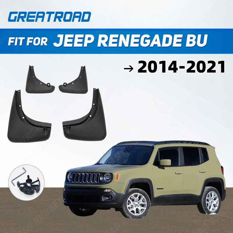 

Для Jeep Renegade BU 2014-2021 2015 2016 2017 2018 2019 2020 автомобильные брызговики брызговики брызговики аксессуары для крыльев