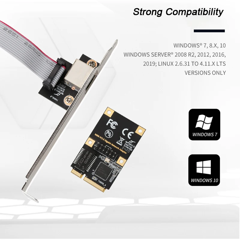 Мини PCI E Gigabit Ethernet для intel I210 гигабитная сетевая карта сетевой адаптер ПК Mini Express RJ45