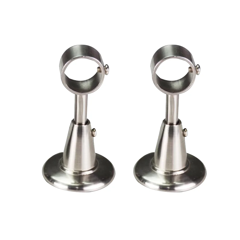 

Curtain Rod Ceiling Bracket Mount Brackets Holder Pole Closet Shower Holders Hooks Socket Rods Single End Supports Wardrobe