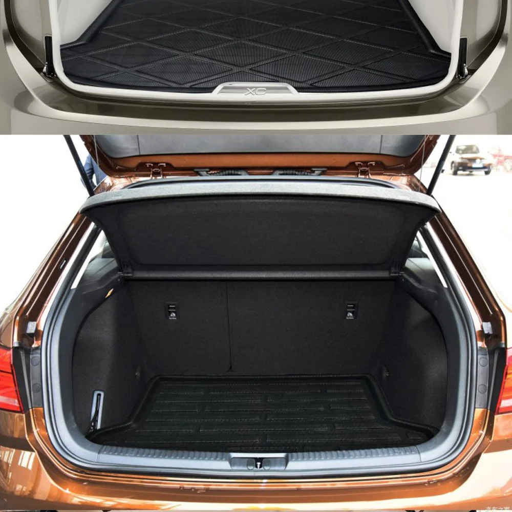 Фото Коврик в багажник автомобиля для Subaru Forester SJ 2014 ~ 2018 2015, подкладка для багажника, напольный ковер для багажа, водонепроницаемый чехол, часть аксессуаров №3