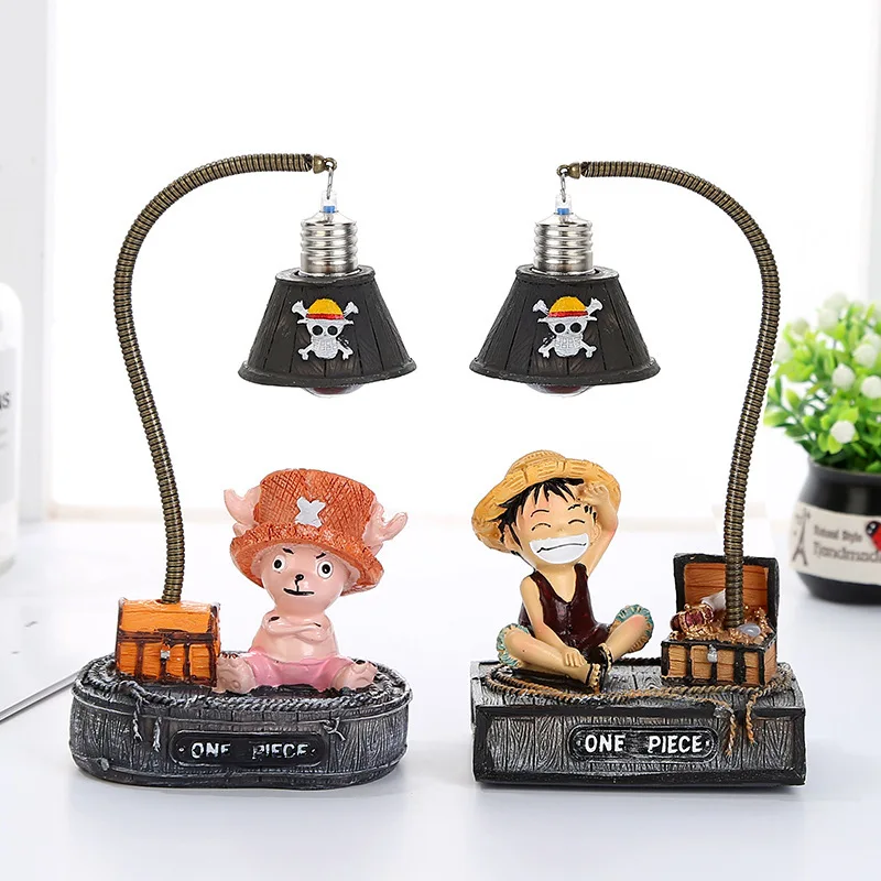 

Banadai Anime One Piece Luffy Figures Toy 17cm Cute One Piece Chopper Figure With Night Lamp Light Home Decoration Figuras Toys
