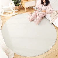80x80cm soft carpet solid bathmat slip resistant bathing room rug floor door mat anti slip round circle cushion tapete banheiro
