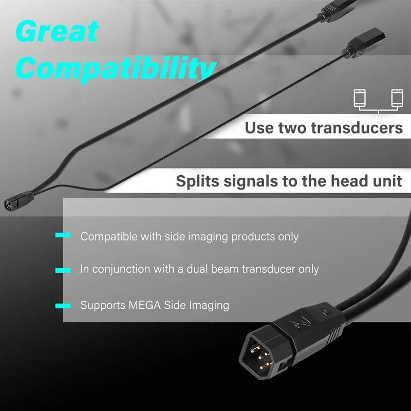 Двухлучевой разветвитель 720101-1 9 м SIDB Y 9-контактный кабель для боковой съемки