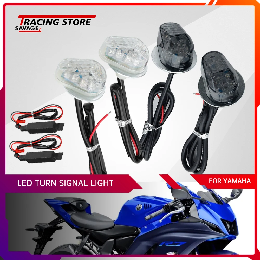 

LED Turn Signals Light For YAMAHA YZFR7 2021-2022 YZF R7 YZF-R7 Motorcycle Accessories Indicator Lamps Flasher Motocross Blinker