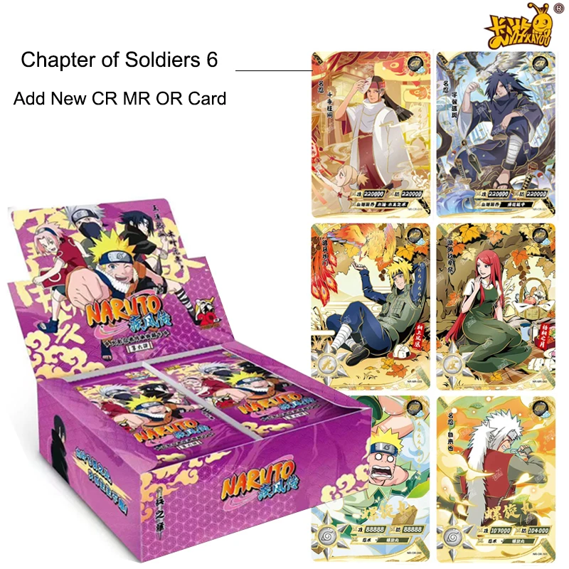 

KAYOU Original Anime Naruto Card Chapter Of Soldiers Rare CR MR UR OR Uchiha Spot Hatake Kakashi Tsunade Games Collection Cards