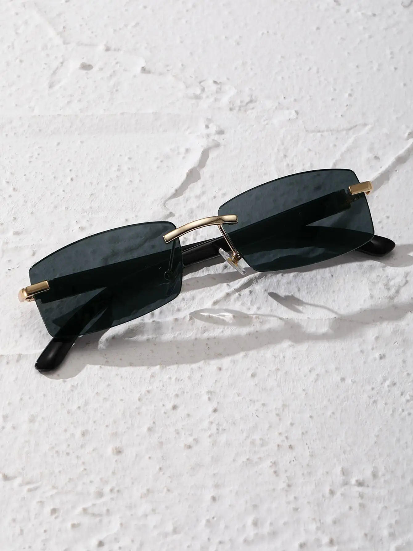 1 шт. прямоугольная металлическая оправа без оправы