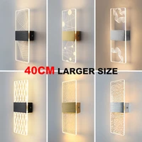 40cm larger size acrylic wall light led indoor sconce lamp bedroom living room bedside lamps modern nordic decor 10w ac85 265v