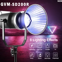 gvm sd200r rgb video light for photography led lighting photo studio lights for photo shoot camera photographic pk yongnuo godox