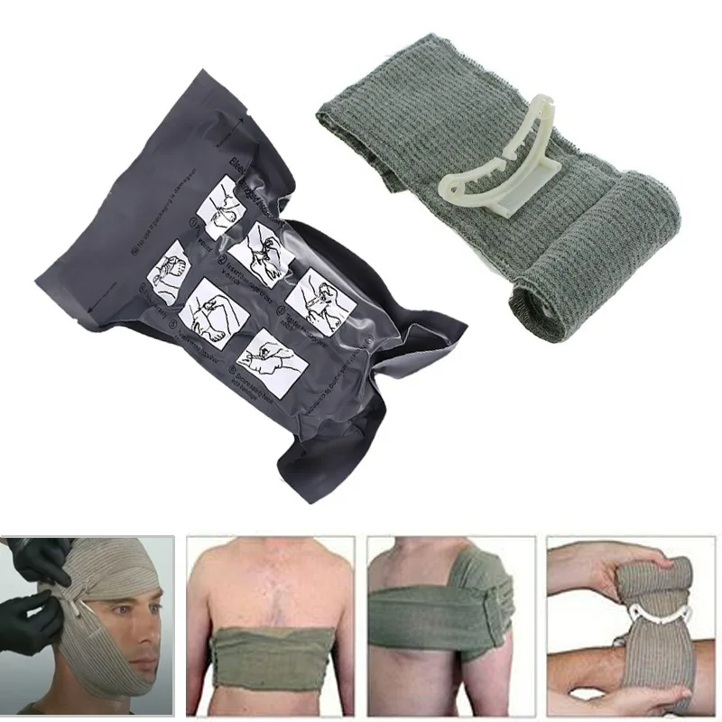 

Home Spare Bandage Wound Rescue Battle Dressing Survival Israel Aid Emergency Gauze Care Emergency Wrap Wound Combat Medical