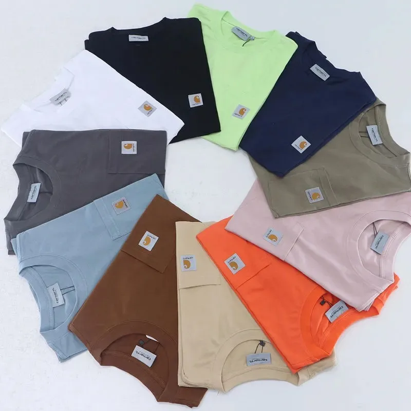 

Carhartt Wip 2022 Brand Cotton 100% Men‘s T-shirt Pure Color Men T Shirts O-neck Man T-shirts Tops Tees For Male T SHIRT Clothes