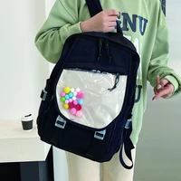 2022 nylon backpacks for teenagers large capacity solid school backpack cute girls high quality rucksack student travel mochila