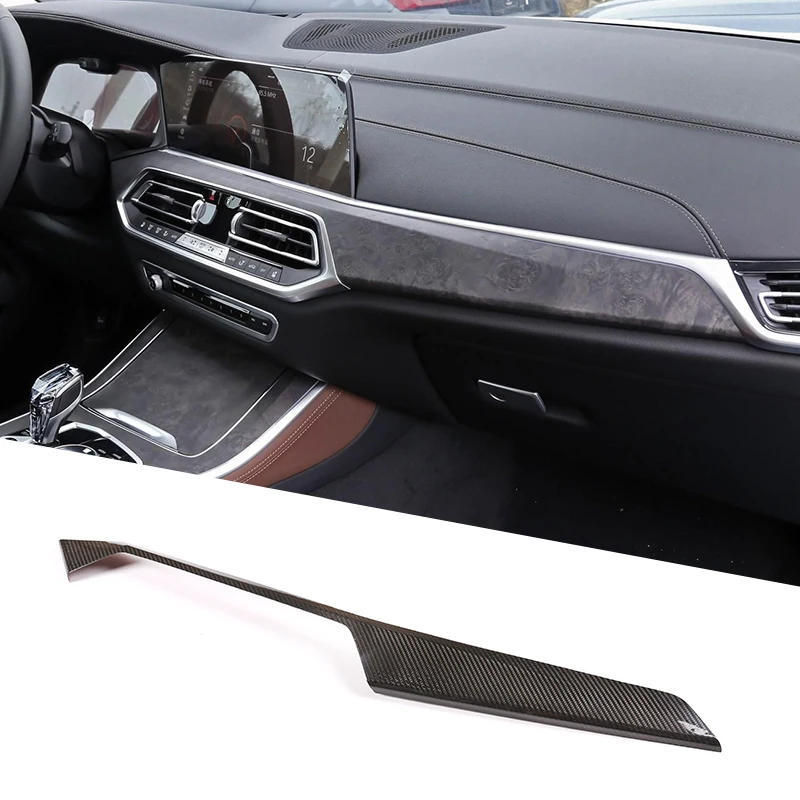 

LHD Real Carbon Fiber For BMW X5 G05 2019-2020 Center Console Decoration Panel Car Accessories Y