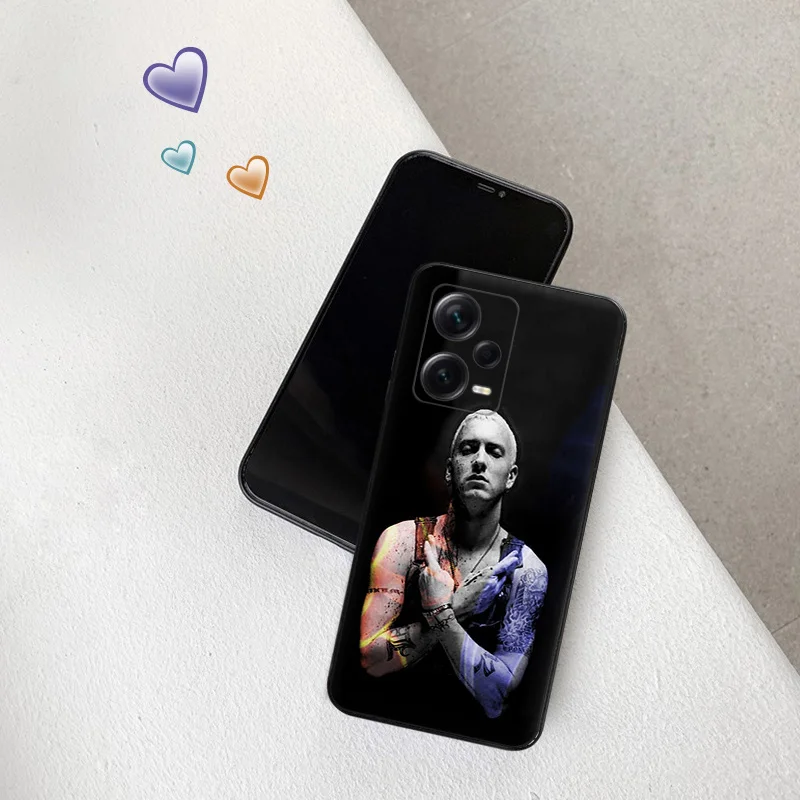 Ультратонкий черный чехол для телефона Eminem RAP GOD Redmi Note13 4G 12s 12c 13c Note12 Xiaomi 13 12 Lite 12x12t