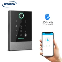 waterproof wifi ttlock app smart door lock reader rfid biometric fingerprint door access control system