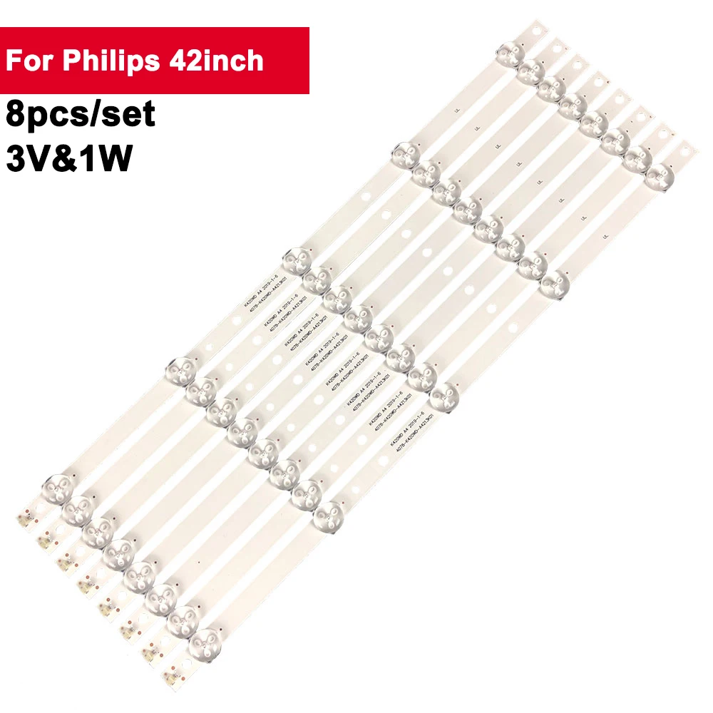 8 шт., подсветка для телевизора Philips 416 мм