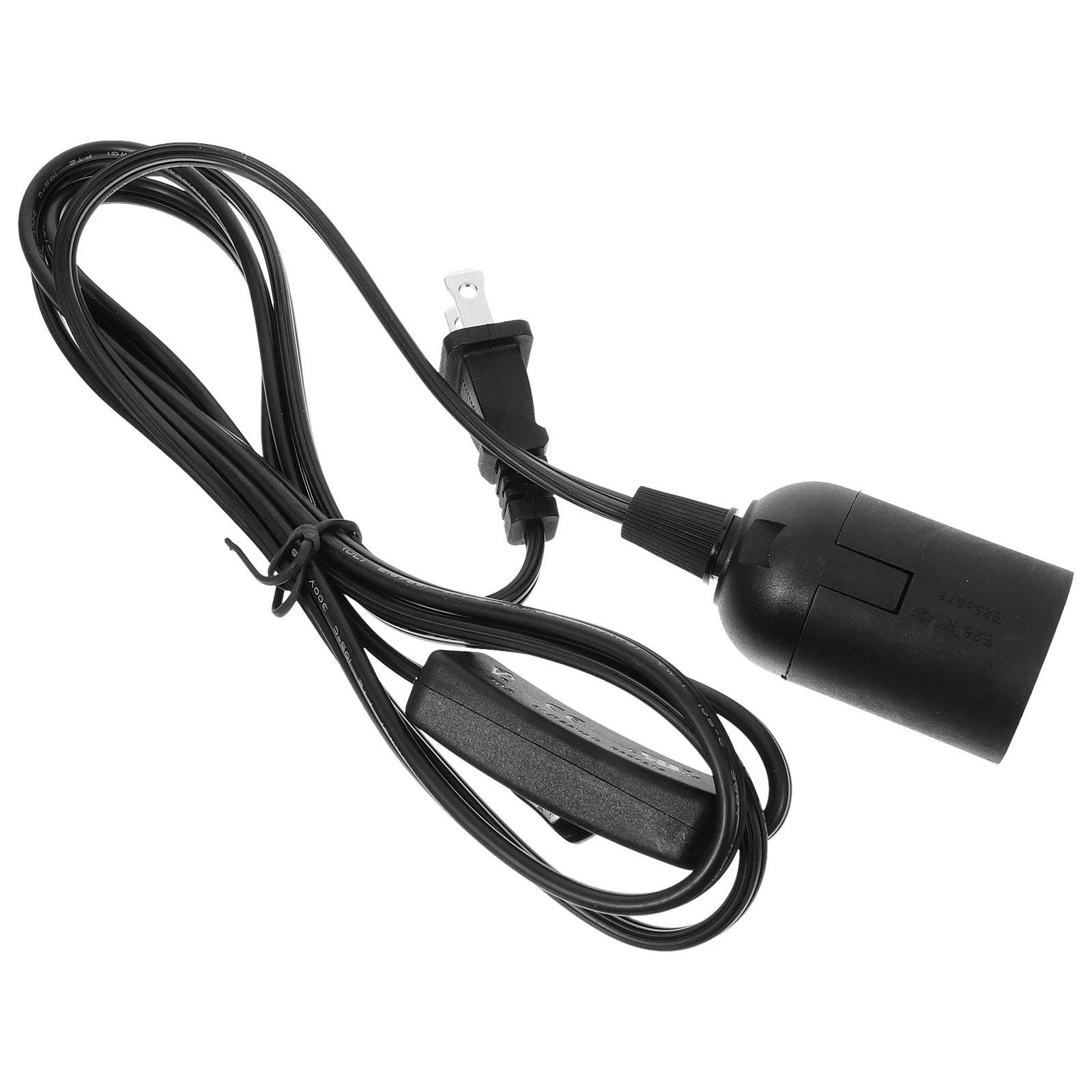 

Light Bulb Holder Simple Lamp Socket Pendant Cord Plastic Hanging Fixture Outlet