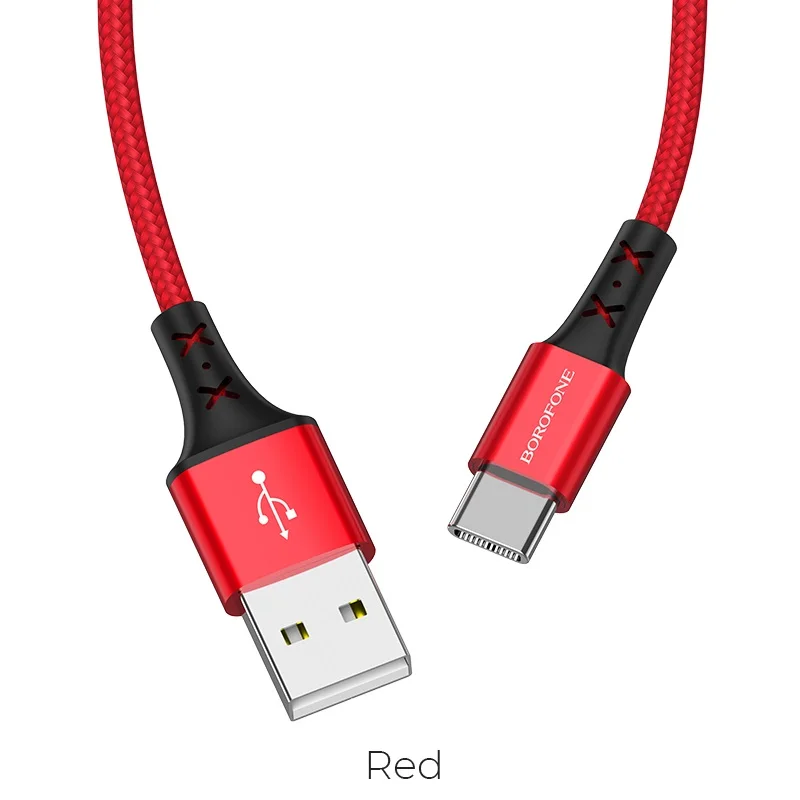Кабель зарядное устройство USB BOROFONE BX20 Enjoy - Type-C 2А 1 м красный | Мобильные телефоны и