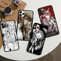 makima chainsaw man anime phone case for iphone 12 11 13 7 8 6 s plus x xs xr pro max mini shell