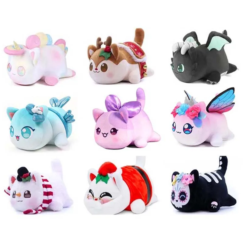 

Aphmau Plush Meow Meows Plushie Doll Coke Hamburger French Fries Bread Cake Stuffed Doll Sleeping Pillow Christmas Gift For Kid