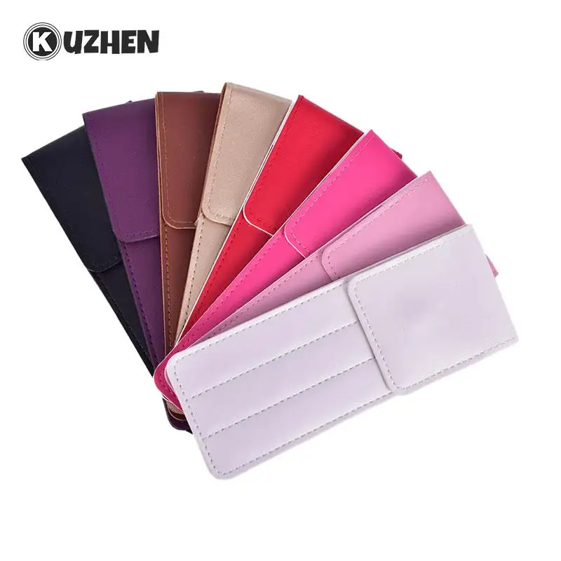 

Профессиональный кожаный чехол, сумка для хранения пинцетов, портативный безопасный косметический инструмент, контейнер для наращивания р...