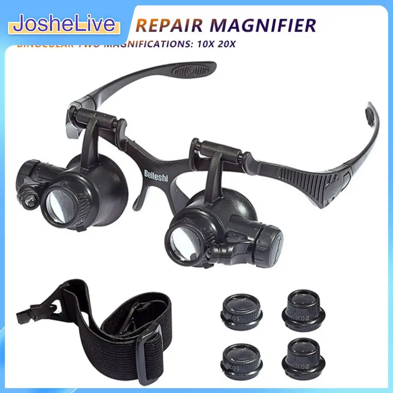 

10X 20X Magnifier Glasses Repair Magnifying Watch Jeweler Loupe For Working Soldering DIY Jeweler Watch Electronic Repair Tool