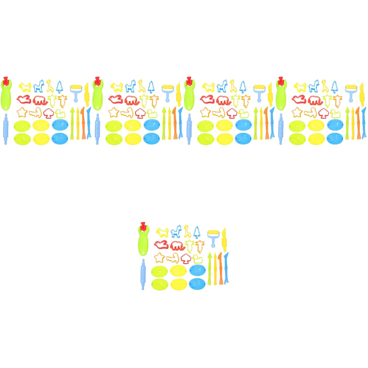 

130 Pcs Funny Clay Molds Playing Clay Tools Colored Clay Dough Tools Kids Dough Modeling Tools
