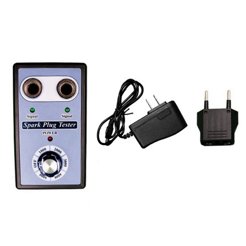 

Automotive Diagnostic Scanner Professional Vehicle Plug Analyzer Spark Plugs Tester Dual Hole Analyzer EU Plug